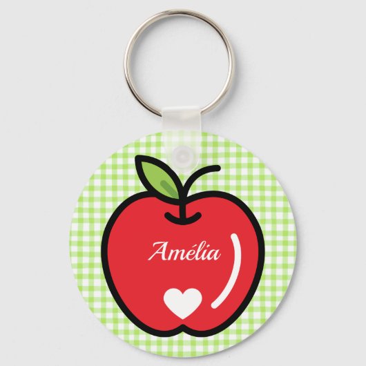 Apple Baby Shower Keychain – Sweet Little KeepsakE キーホルダー (正面)
