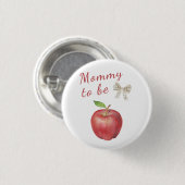 Apple Baby shower - Mommy to be 缶バッジ (正面&裏面)