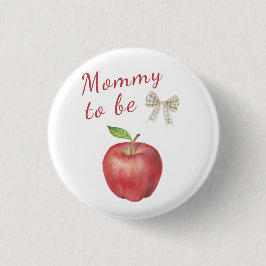 Apple Baby shower - Mommy to be 缶バッジ