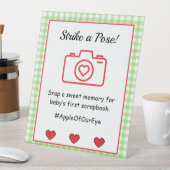 Apple Baby Shower Pedestal Sign 台座サイン (インサイチュ)