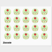 Apple Baby Shower Sticker – “Sweet Little One” ラウンドシール (シート)
