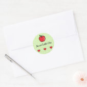 Apple Baby Shower Sticker – “Sweet Little One” ラウンドシール (封筒)
