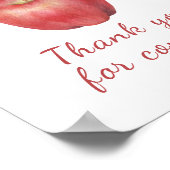 Apple baby shower - Thank you for 来's ポスター (角)