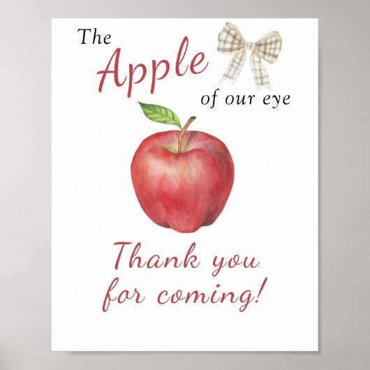 Apple baby shower - Thank you for 来's ポスター (正面)