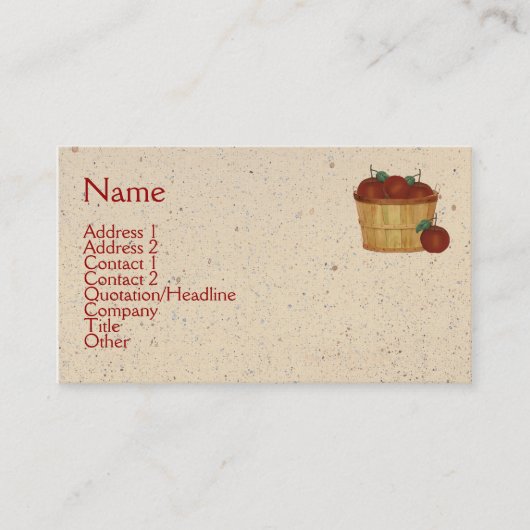 Apple Basket名刺 名刺 (正面)