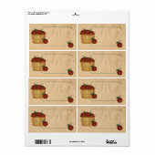 Apple Basket製品ラベル ラベル (フルシート)