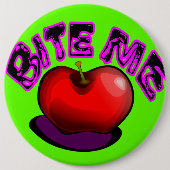 Apple BITE MEノスタルジックレトロ90sピン 缶バッジ (正面)