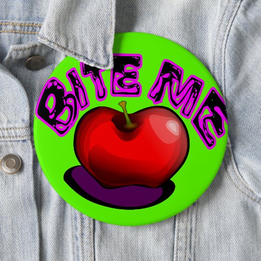 Apple BITE MEノスタルジックレトロ90sピン 缶バッジ (インサイチュ)