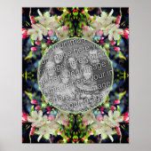 Apple Blomsフレーム独自の写真を作成 ポスター (正面)