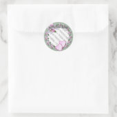 APPLE BLOSSOM ~写真を追加~シール ラウンドシール (バッグ)