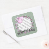 APPLE BLOSSOM ~写真を追加~四角いシール スクエアシール (封筒)