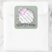 APPLE BLOSSOM ~写真を追加~四角いシール スクエアシール (バッグ)