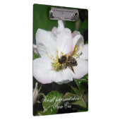 Apple Blossom & Bee Macro Photo | Custom Clipboard クリップボード (右)