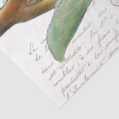 Apple Blossom Branch Beeスクリプトフランスのの切り離し 薄葉紙 (詳細)