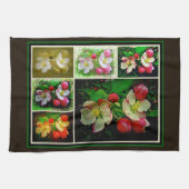 Apple Blossom Collage – 拡張デジタル写真 キッチンタオル (横)