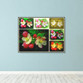 Apple Blossom Collage – 拡張デジタル写真 キャンバスプリント (インサイチュ (ウッドフロア))