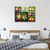 Apple Blossom Collage – 拡張デジタル写真 キャンバスプリント (インサイチュ (寝室))