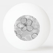 Apple Blossom Dream:抽象芸術オーナメント 卓球ボール (裏面)