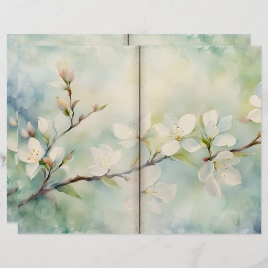 Apple Blossom Journalページ (正面/裏面)