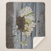 Apple Blossom Still Life – Original Fine Art Print シェルパブランケット (正面)