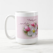 Apple Blossom Time - Joyous Easter コーヒーマグカップ (左)