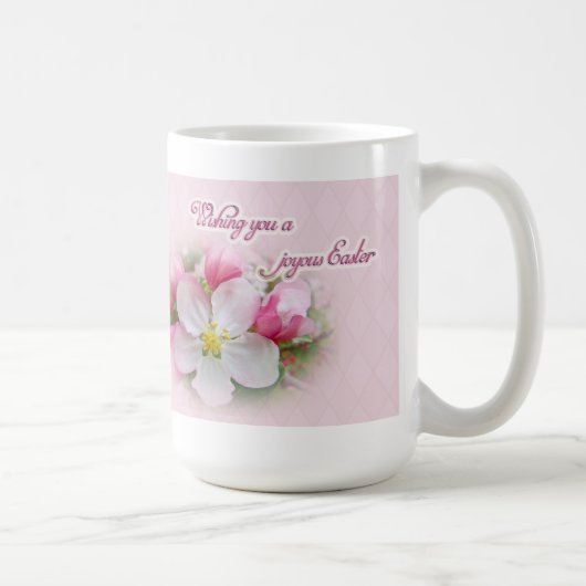 Apple Blossom Time - Joyous Easter コーヒーマグカップ (右)