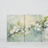 Apple Blossom Water Color Journalページ (スタンド正面)