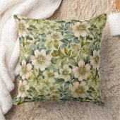 Apple Blossoms and Leaves クッション (ブランケット)