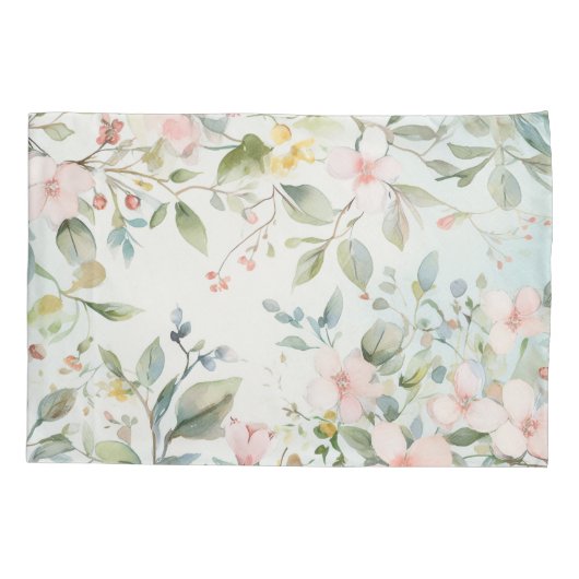 Apple blossoms inspired 枕カバー (裏面)