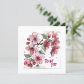 Apple blossoms Thank you card.  サンキューカード (スタンド正面)