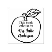 Apple Book パーソナライズされた Stamp for先生 ラバースタンプ (インプリント)