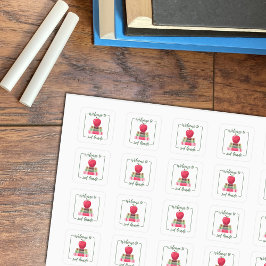 Apple Books Back-to-School Squareホワイトステッカー スクエアシール