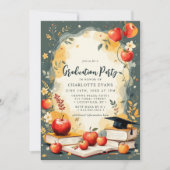 Apple Books Teacher Graduation Party Invite 招待状 (正面)