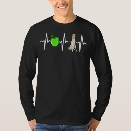 Apple Borzoiハートビートドッグ Tシャツ (正面)