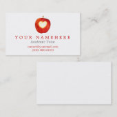 Apple Business Cardのハート 名刺 (正面/裏面)