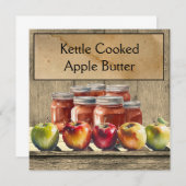 Apple Butter、カスタマイズ 招待状 (正面/裏面)