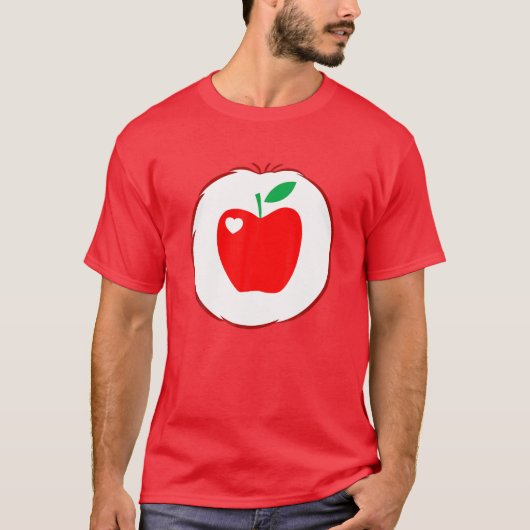 Apple-Care-For-Bear-Heart-Costume Halloween Gifts Tシャツ (正面)
