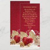 Apple Christmas金ゴールド結婚Snowflaks's Menu メニュー (正面/裏面)