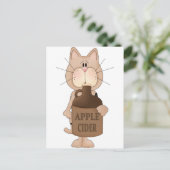 Apple Ciderの猫 ポストカード (スタンド正面)