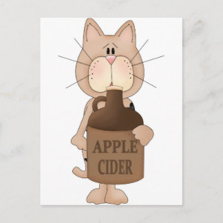 Apple Ciderの猫 ポストカード