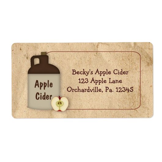 Apple Ciderビジネスラベル ラベル (正面)