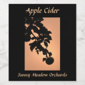Apple Ciderラベル ワインラベル (シングルラベル)