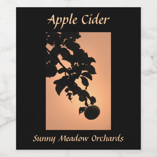 Apple Ciderラベル ワインラベル (シングルラベル)