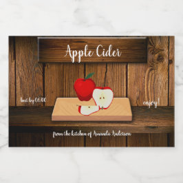 Apple Cider Canning Label 3x2 フードラベル