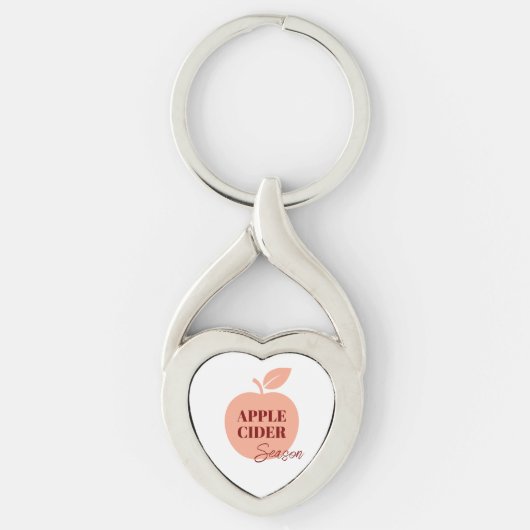 Apple Cider Metal Keychain キーホルダー (正面)