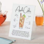 Apple Cider Mojito Cocktail Pedestal Sign 台座サイン (インサイチュ)