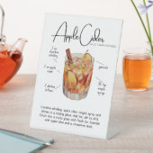 Apple Cider Old-Fashioned Cocktail Pedestal Sign 台座サイン (インサイチュ)
