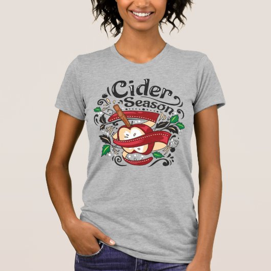 Apple Cider Season,グラフィックイラストレーション Tシャツ (正面)