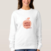 Apple Cider Women's T-Shirt – Cozy Autumn Minimal  スウェットシャツ (正面)
