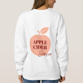 Apple Cider Women's T-Shirt – Cozy Autumn Minimal  スウェットシャツ (裏面)